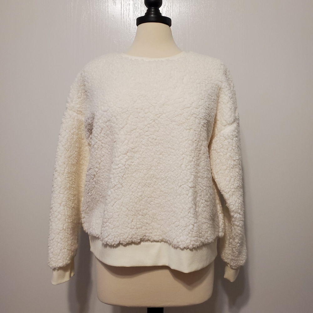 a new day Cream Crew Neck Sweater